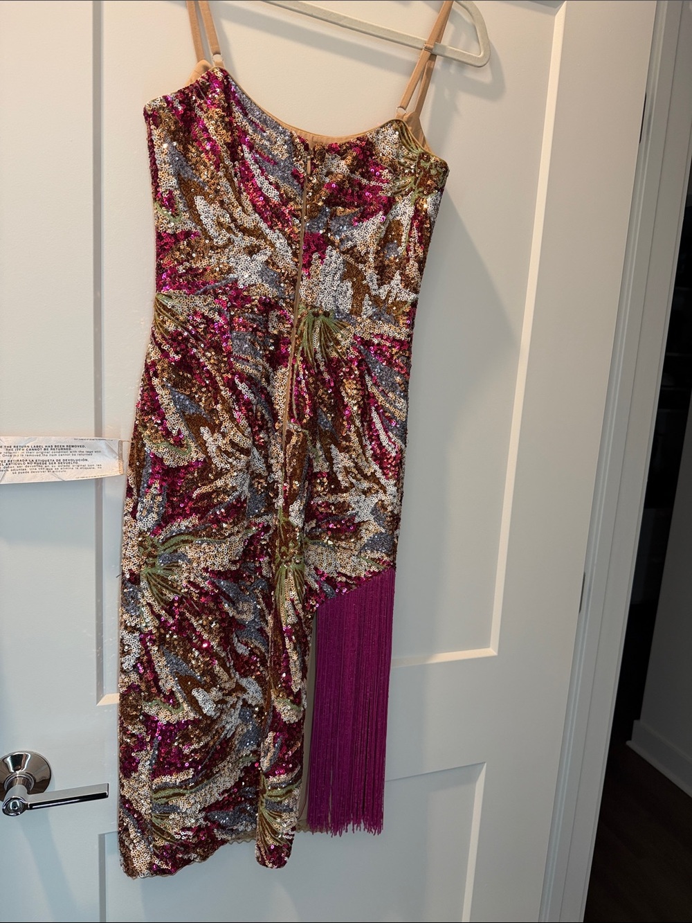 Dress the Population Rory Sequin & Beaded Fringe Cocktail Dress - Picture 4 of 9